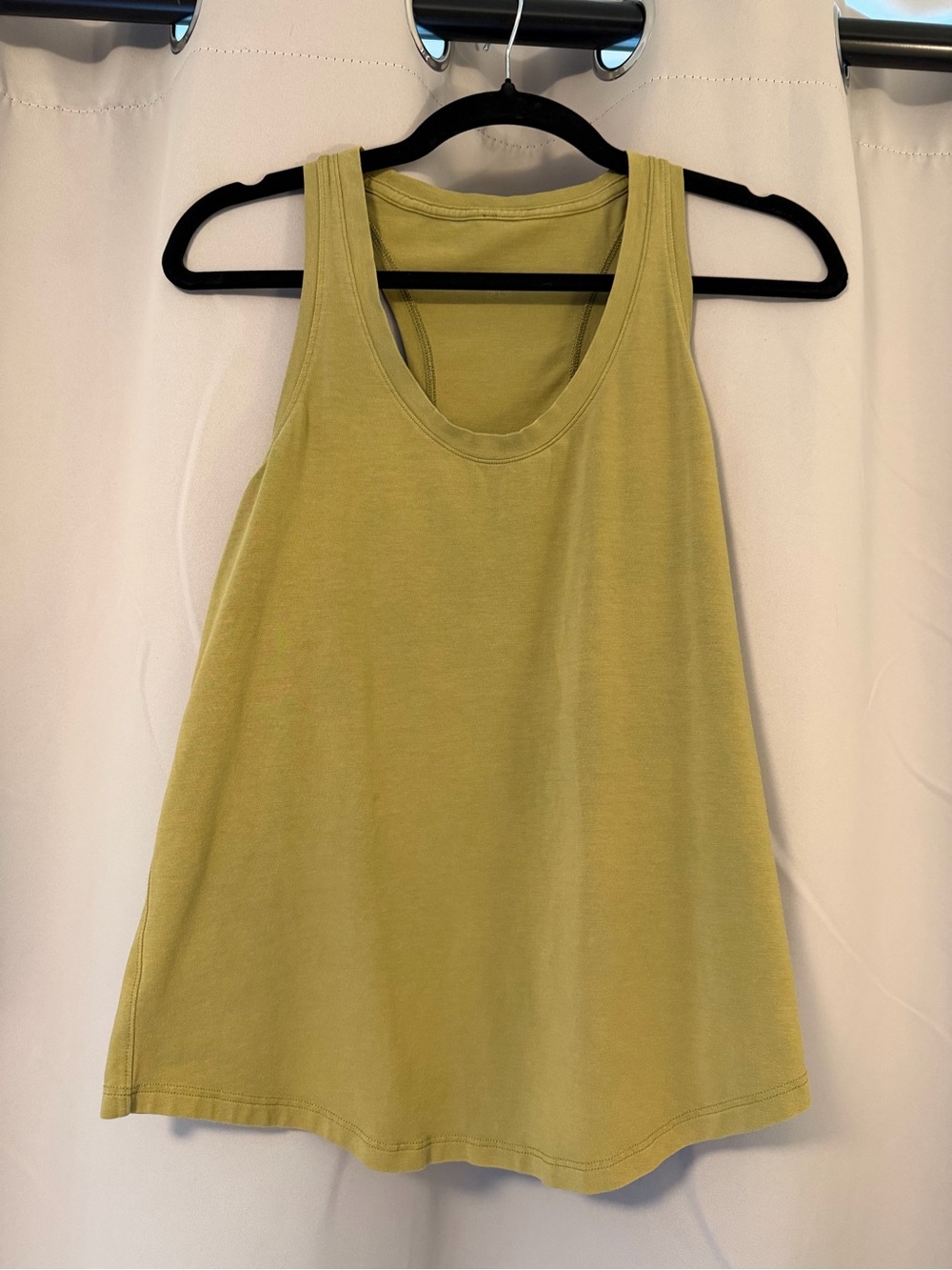 lululemon athletica Light Olive Green Scoop-Neck Tank